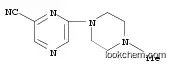 Molecular Structure of 104169-57-5 (6-(4-METHYL-1-PIPERAZINYL)PYRAZINECARBONITRILE)